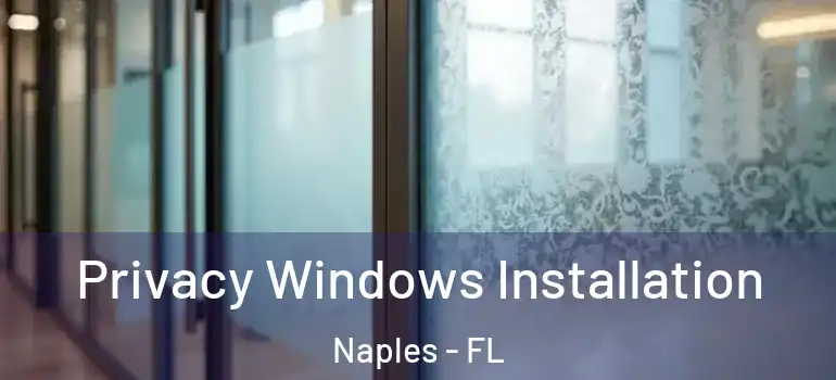 Privacy Windows Installation Naples - FL